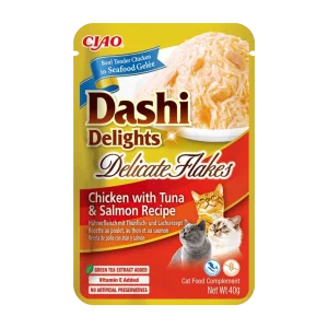 Churu Cat Dashi Delights Deli Flakes Chicken with Tuna & Salmon 40g (40 g)