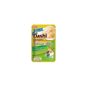 Churu Cat Dashi Delights Deli Flakes Chick&Tun&Scal40g | Pejskovice