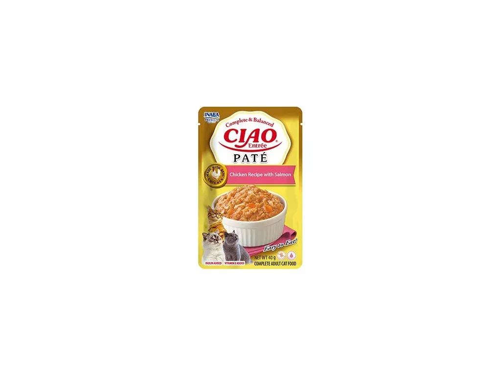 Churu Cat Entrée Paté Chicken Recipe with Salmon 40g | Pejskovice