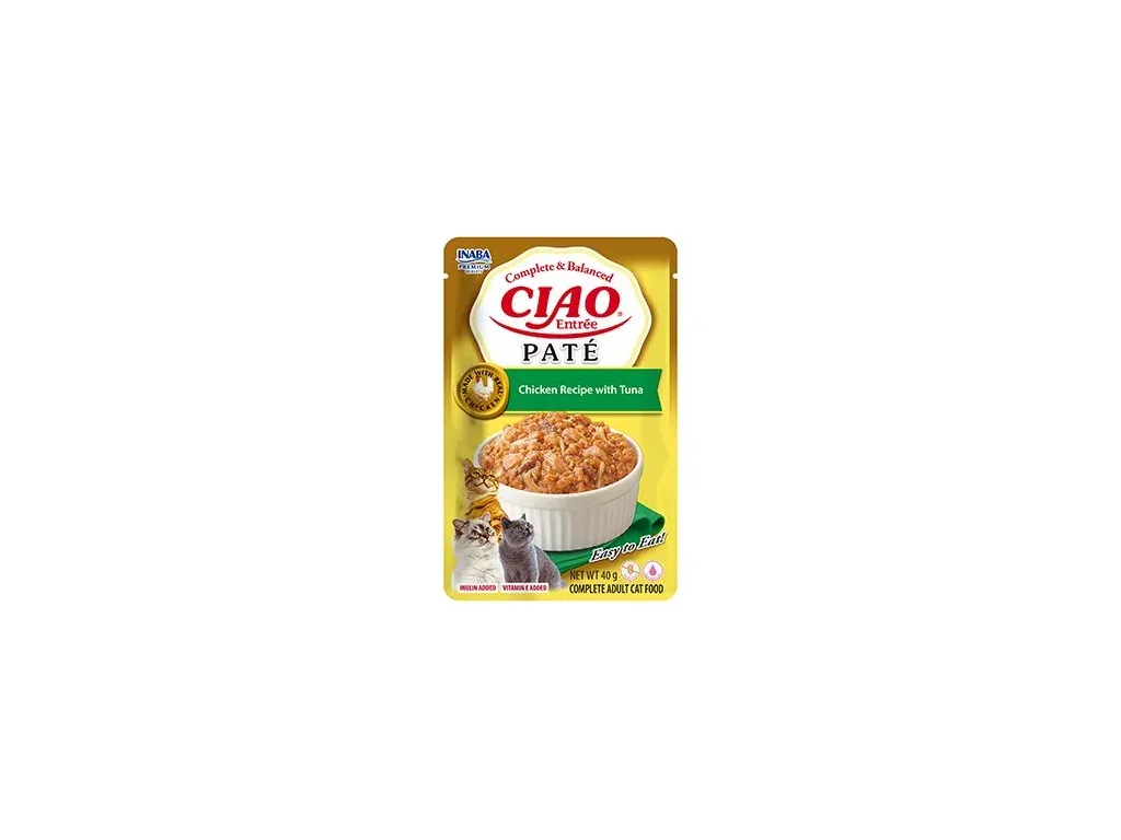Churu Cat Entrée Paté Chicken Recipe with Tuna 40g | Pejskovice