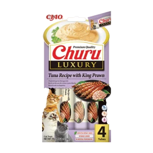 Churu Cat Luxury Tuna Recipe with King Prawn 4 x 14g