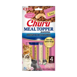 Churu Cat Meal Topper Tuna with Salmon Recipe 4 x 14g (56 g)