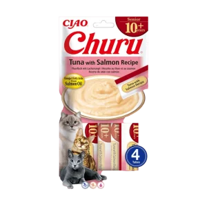 Churu Cat Senior 10+ Tuna with Salmon Recipe 4 x 14g