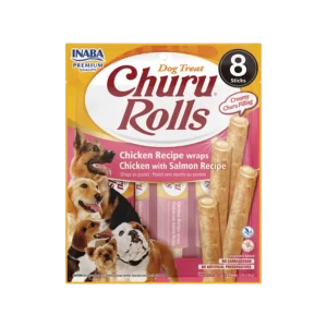 Churu Dog Rolls Chicken wraps Chicken & Salmon 8 x 12g (96 g)