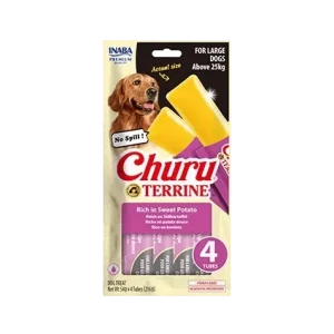 Churu Dog Terrine batáty plemena L 4x54g (216 g)