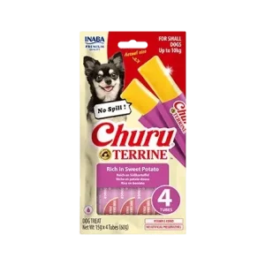 Churu Dog Terrine batáty plemena S 4x15g (60 g)