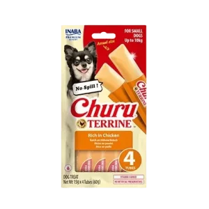 Churu Dog Terrine kuřecí plemena S 4x15g (60 g)