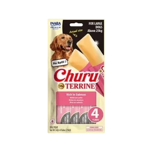 Churu Dog Terrine losos plemena L 4x54g (216 g)