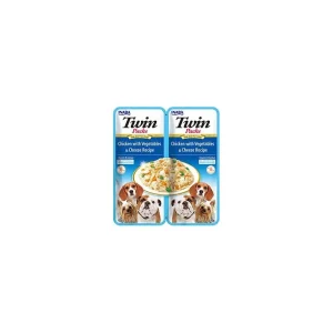 Churu Dog Twin Packs Chick&Veg.&Cheese in Broth 2x40g | Pejskovice