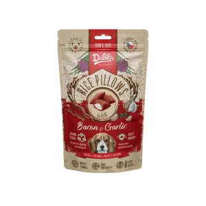 Dafiko plněné polštářky pro psy slanina / česnek 80g (80 g)