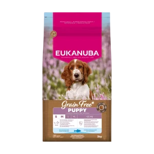 Eukanuba Dog GF Puppy Small & Medium rich in Ocean Fish (3 kg)