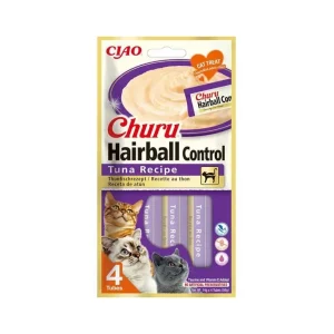Inaba Churu cat snack Hairball tuňák 4x 14g | Pejskovice