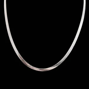 Klasický plochý řetízek hádek z chirurgické oceli 0,4 cm č. 1704