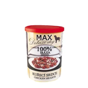 Konzerva Max Deluxe Kuřecí srdce 400 g | Pejskovice