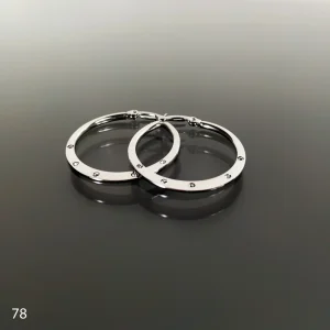 Kruhové ocelové náušnice č. 78