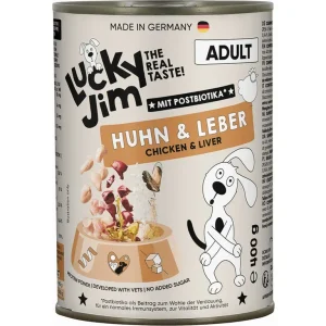 Lucky Jim Classic Adult s kuřecím masem a játry 400 g | Pejskovice
