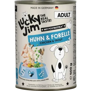 Lucky Jim Classic Adult s kuřecím masem a pstruhem 400 g | Pejskovice