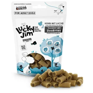 Lucky Jim DuoBities kuře s lososem 70 g | Pejskovice