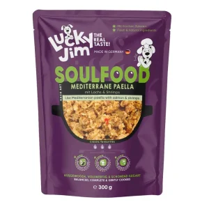 Lucky Jim Soulfood Paella Středomořská paella s lososem a krevetami 300 g | Pejskovice