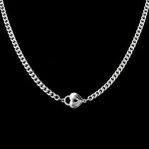 Náhrdelník Love Lock se srdcovým zámečkem z chirurgické oceli 316L č. 2139