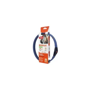 Obojek LED velký BIVOUAK 30-60cm USB modrá Zolux | Pejskovice