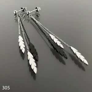 Ocelové náušnice č. 305