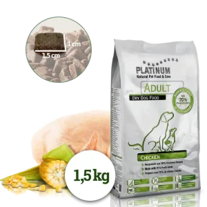 PLATINUM NATURAL ADULT CHICKEN - KUŘECÍ 1,5 KG | Pejskovice