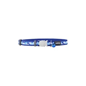 Red Dingo obojek pro kočky – Camouflage Navy – 12 mm | Pejskovice