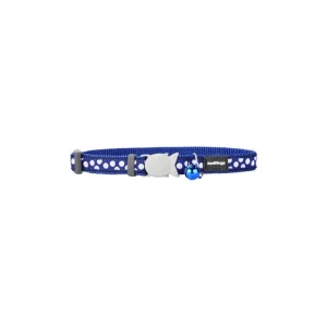 Red Dingo obojek pro kočky – White Spots on Navy – 12 mm | Pejskovice