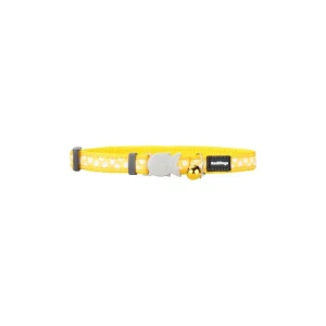 Red Dingo obojek pro kočky – White Spots on Yellow – 12 mm | Pejskovice