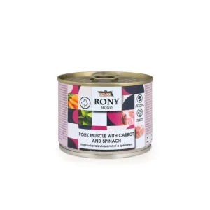 RONY MONO vepřová svalovina s mrkví a špenátem 200g | Pejskovice