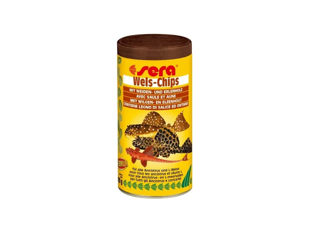 Sera speciální krmivo pro krunýřovité sumečky Wels-Chips 250 ml NATURE