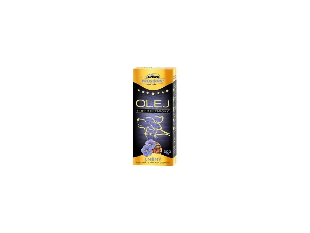 VITAR Veterinae Lněný olej 200ml | Pejskovice