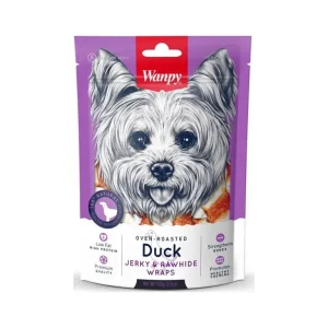 Wanpy Dog Duck Jerky & Rawhide Wraps 100 g | Pejskovice