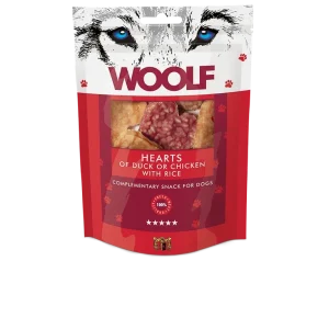 WOOLF Kuřecí a kachní srdíčka 100g | Pejskovice