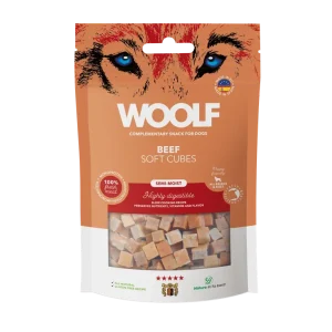 WOOLF Soft Cubes - Beef/hovězí (monoprotein) 100g | Pejskovice