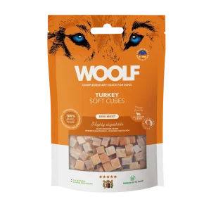 WOOLF Soft Cubes - Turkey/krocan (monoprotein) 100g | Pejskovice