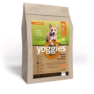 Yoggies GRANULE lisované za studena Active, kachna a zvěřina, 2 kg | Pejskovice