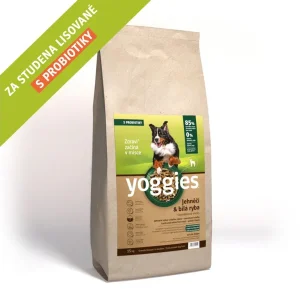 Yoggies granule pro psy lisované za studena s probiotiky, jehněčí a bílá ryba, 15kg | Pejskovice