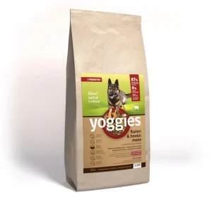 Yoggies granule pro psy lisované za studena s probiotiky, Kuřecí a hovězí 15kg | Pejskovice