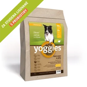 Yoggies granule pro psy lisované za studena s probiotiky s krůtím masem a jáhly 2kg | Pejskovice