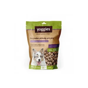 Yoggies hypoalergenní bezlepkové piškoty s hmyzím proteinem a kurkumou 150g | Pejskovice