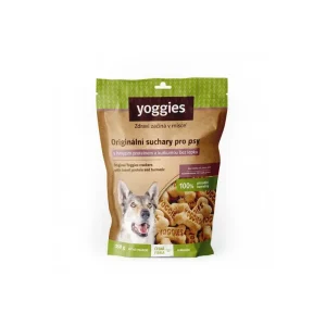 Yoggies hypoalergenní bezlepkové suchary s hmyzím proteinem a kurkumou 150g | Pejskovice