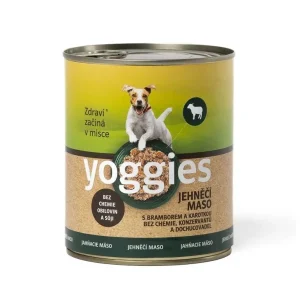 Yoggies jehněčí konzerva s bramborem a karotkou 800g | Pejskovice