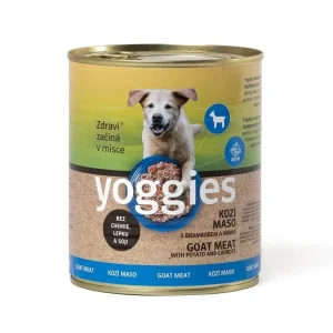 Yoggies kozí konzerva s bramborem a mrkví 800g | Pejskovice