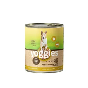 Yoggies krůtí a telecí konzerva s jablky 800g | Pejskovice