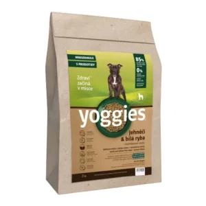 Yoggies MINIGRANULE pro psy lisované za studena s probiotiky, jehněčí a bílá ryba, 2kg | Pejskovice