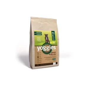 Yoggies MINIGRANULE pro psy lisované za studena s probiotiky, jehněčí a bílá ryba, 5kg | Pejskovice