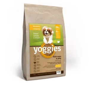 Yoggies MINIGRANULE pro psy lisované za studena s probiotiky s krůtím masem a jáhly 5kg | Pejskovice