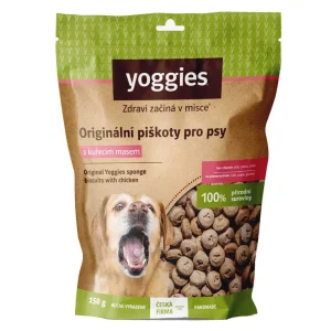 Yoggies NOVÉ originální piškoty s kuřecím masem 150g | Pejskovice
